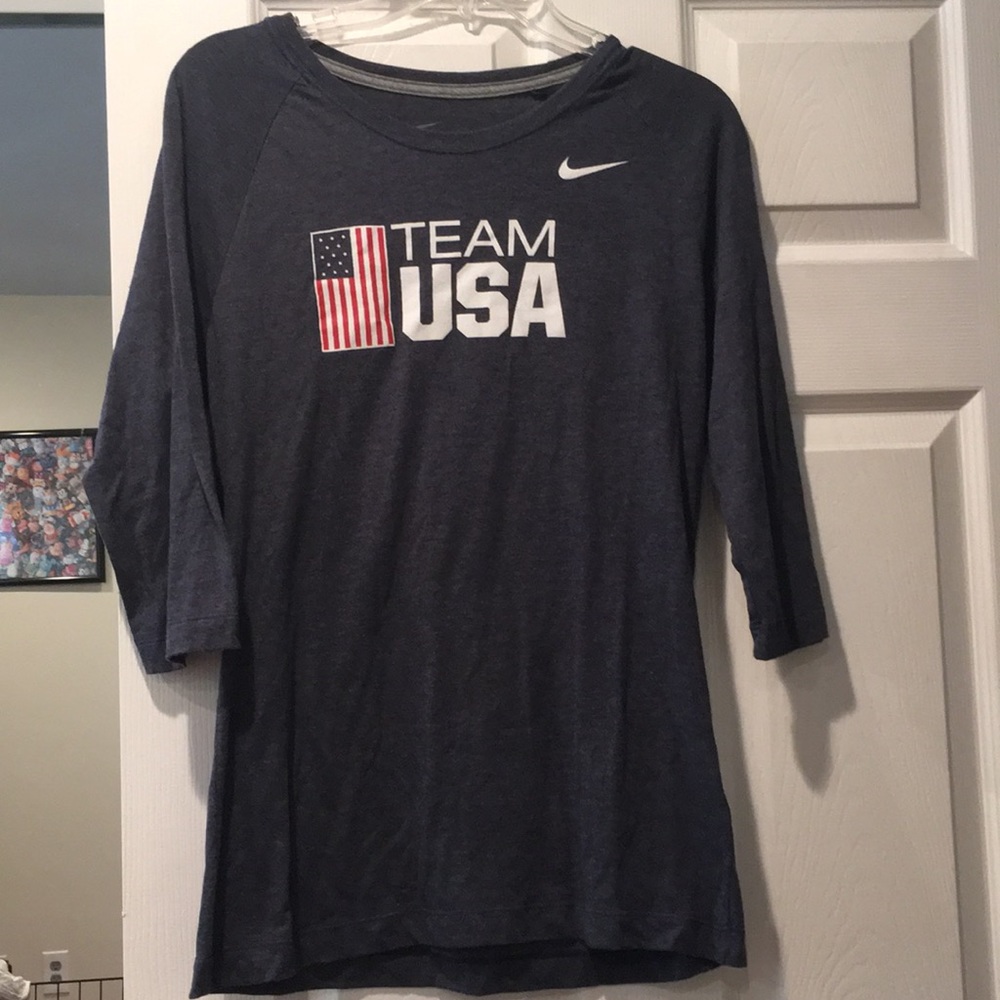 Nike Team USA 3/4 length tee🇺🇸